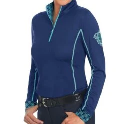 Romfh Kids' Chill Factor Long Sleeve Sun Shirt - Aegean Blue/Bleached Aqua