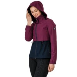 Horseware Women's Carrie Riding Jacket - Beetroot/Navy -Kensington Shop 496933 800 800