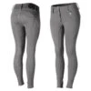 Horze Kids' Rhea Full Seat Thermo Breeches W/Back Pockets - Charcoal Grey