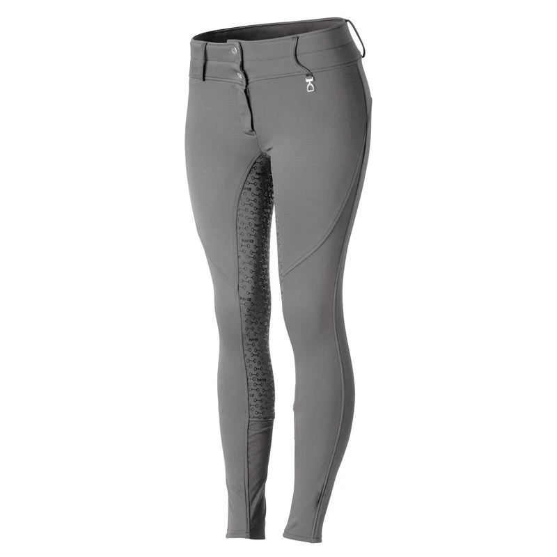 Horze Kids' Rhea Full Seat Thermo Breeches W/Back Pockets - Charcoal Grey 4 Horze Kids' Rhea Full Seat Thermo Breeches W/Back Pockets - Charcoal Grey - Image 4