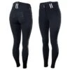Horze Women's High Waist Full Seat Breeches W/Silicone Piping - Dark Navy