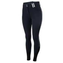 Horze Women's High Waist Full Seat Breeches W/Silicone Piping - Dark Navy 5 Horze Women's High Waist Full Seat Breeches W/Silicone Piping - Dark Navy -Kensington Shop 498626 800 800