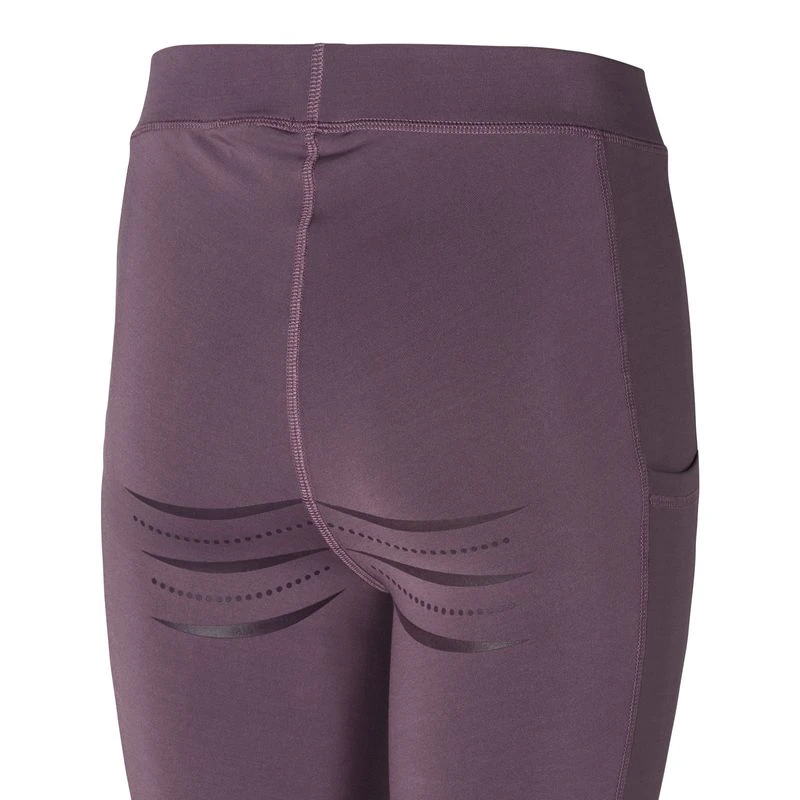 Horze Kids' Full Seat Tights W/Silicone Grip - Montana Grape Purple 2 Horze Kids' Full Seat Tights W/Silicone Grip - Montana Grape Purple - Image 2