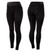 Horze Women's Tights W/Black Glitter - Black