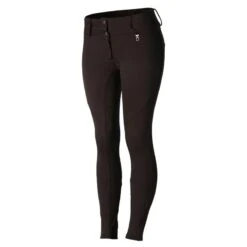 Horze Kids' Rhea Full Seat Thermo Breeches W/Back Pockets - After Dark Brown 7 Horze Kids' Rhea Full Seat Thermo Breeches W/Back Pockets - After Dark Brown -Kensington Shop 498754 800 800