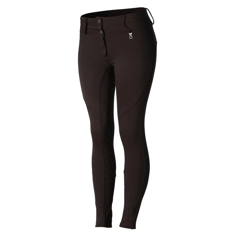 Horze Kids' Rhea Full Seat Thermo Breeches W/Back Pockets - After Dark Brown 4 Horze Kids' Rhea Full Seat Thermo Breeches W/Back Pockets - After Dark Brown - Image 4