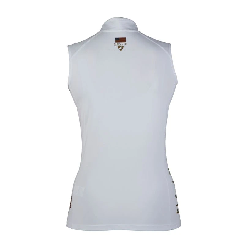 Shires Aubrion Women's Team Sleeveless Base Layer - White 2 Shires Aubrion Women's Team Sleeveless Base Layer - White - Image 2