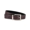 Perri's 2-in-1 Leather Suede Reversible Belt - Havana/Black