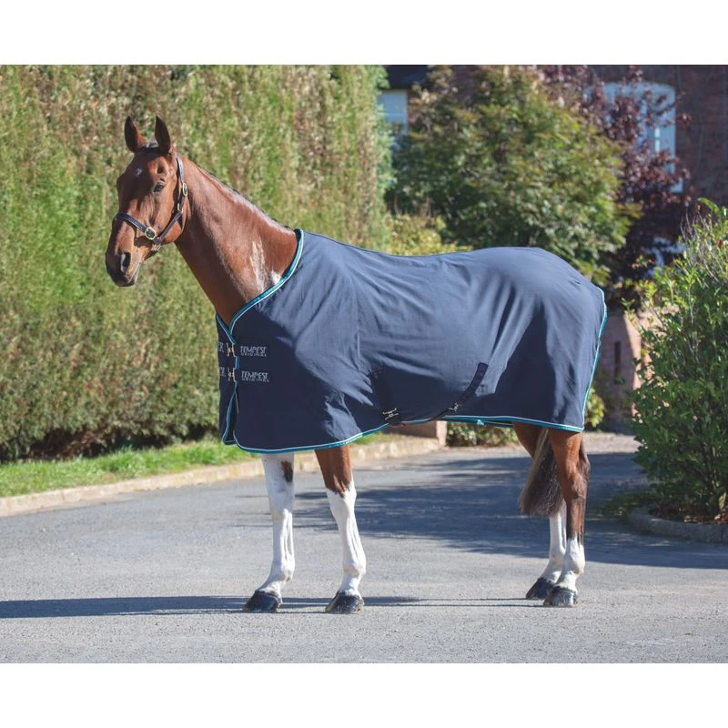 Shires Tempest Original Stable Sheet - Navy/Grey 1 Shires Tempest Original Stable Sheet - Navy/Grey