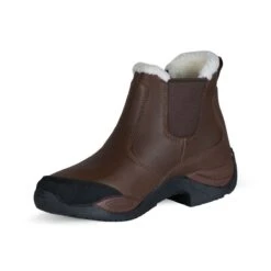 Horze Women's Copenhagen Waterproof Winter Paddock Boots - Dark Brown -Kensington Shop 505727 800 800