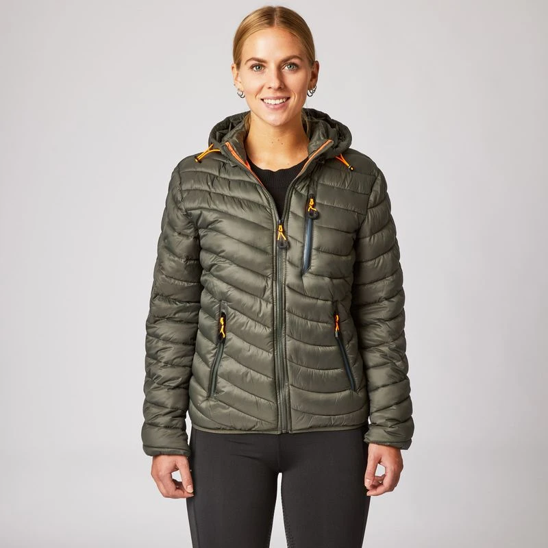 Horze Women's Holly Fitted Jacket - Green 1 Horze Women's Holly Fitted Jacket - Green