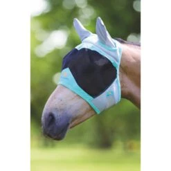 Shires Air Motion Fly Mask W/Ears - Aqua