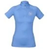 Shires Aubrion Women's Highgate Short Sleeve 1/4 Zip Shirt - Sky Blue