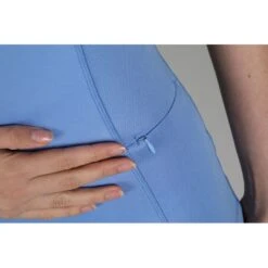 Shires Aubrion Women's Highgate Short Sleeve 1/4 Zip Shirt - Sky Blue -Kensington Shop 514321 800 800