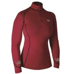 Woof Wear Women's Performance Quarter Zip Riding Shirt - Shiraz