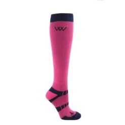 Woof Wear Long Bamboo Sock 2 Pairs - Pink/Navy