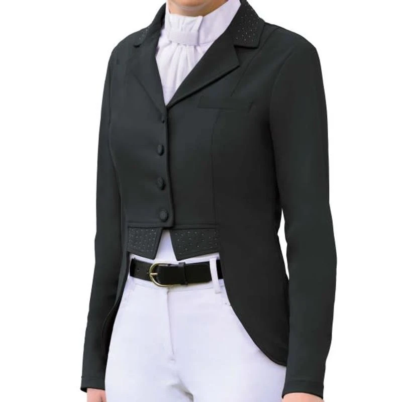 Ovation Women's Elegance Dressage Short Tail Coat - Black 1 Ovation Women's Elegance Dressage Short Tail Coat - Black