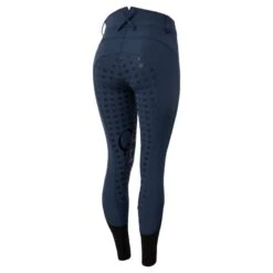 Horze Women's Melody High Waist Micro Silicone Full Seat Breeches - Dark Dark Blue -Kensington Shop 529925 800 800