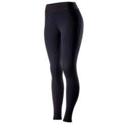 Horze Women's Madison Silicone Grip Knee Patch Tights - Dark Navy -Kensington Shop 530243 800 800