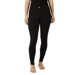 Horze Women's Anna Summer Full Seat Breeches W/Phone Pocket - Black -Kensington Shop 530374 800 800