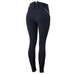 Horze Women's Della Knee Patch Breeches - Dark Navy