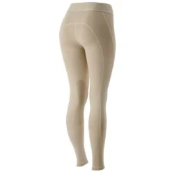 Horze Women's Madison Silicone Grip Knee Patch Tights - Tan -Kensington Shop 530675 800 800