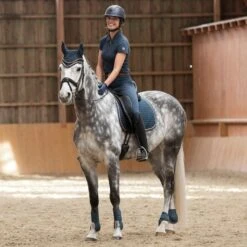 Horze Women's Anna Summer Full Seat Breeches W/Phone Pocket - Obscure Night Dark Blue -Kensington Shop 530844 800 800