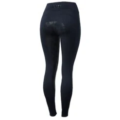 Horze Women's High Waist Full Seat Tights W/Phone Pocket - Dark Navy