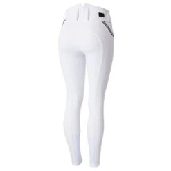 Horze Women's Della Knee Patch Breeches - White