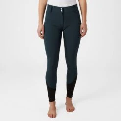 Horze Women's Callie High Waist Breeches W/Piping - Montauk Navy -Kensington Shop 531199 800 800