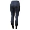 Horze Women's Selena Sporty Riding Tights W/Mesh Lower Leg - Montauk Navy