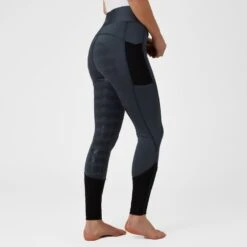 Horze Women's Selena Sporty Riding Tights W/Mesh Lower Leg - Montauk Navy 7 Horze Women's Selena Sporty Riding Tights W/Mesh Lower Leg - Montauk Navy -Kensington Shop 531291 800 800