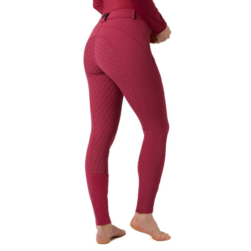 Horze Women's Mila Full Seat Breeches - Anemone Dark Pink 3 Horze Women's Mila Full Seat Breeches - Anemone Dark Pink - Image 3