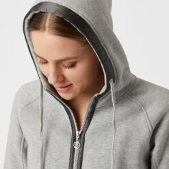 B Vertigo Women's Gianna Full Zip Hoodie - Ash Gray -Kensington Shop 531682 800 800