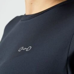 Horze Women's Tabitha Summer Tee Shirt - Dark Navy -Kensington Shop 531886 800 800