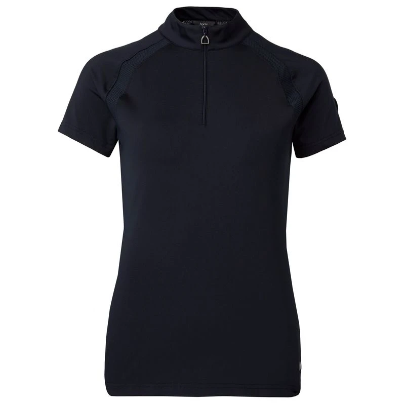 Horze Women's Mia Short Sleeved Training Shirt - Dark Navy 1 Horze Women's Mia Short Sleeved Training Shirt - Dark Navy