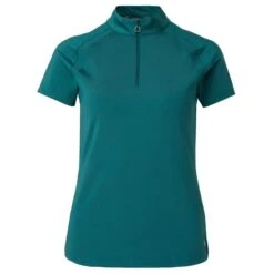 Horze Women's Mia Short Sleeved Training Shirt - Storm Green