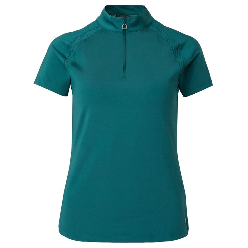 Horze Women's Mia Short Sleeved Training Shirt - Storm Green 1 Horze Women's Mia Short Sleeved Training Shirt - Storm Green