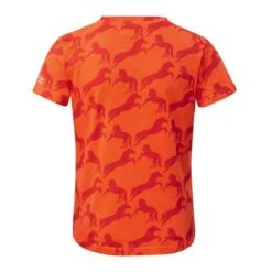 Horze Kids' Micky Organic Cotton Tee Shirt - Mandarine Orange -Kensington Shop 532287 800 800