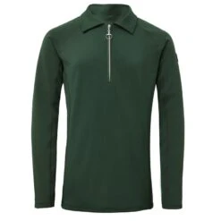 Kensington Shop 7 Horze Kids' Tiana Long Sleeved Polo - Mountain View Green