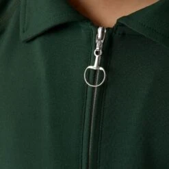 Horze Kids' Tiana Long Sleeved Polo - Mountain View Green -Kensington Shop 532448 800 800