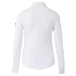 Horze Women's Sianna Long Sleeved Show Shirt W/ Lace Shoulders - White -Kensington Shop 532554 800 800