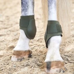 Horze Adepto Fetlock Boots - Beetle Khaki Green -Kensington Shop 532760 800 800