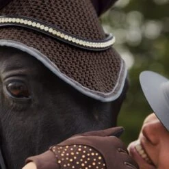 Horze Adepto Ear Net - Dark Brown -Kensington Shop 532952 800 800