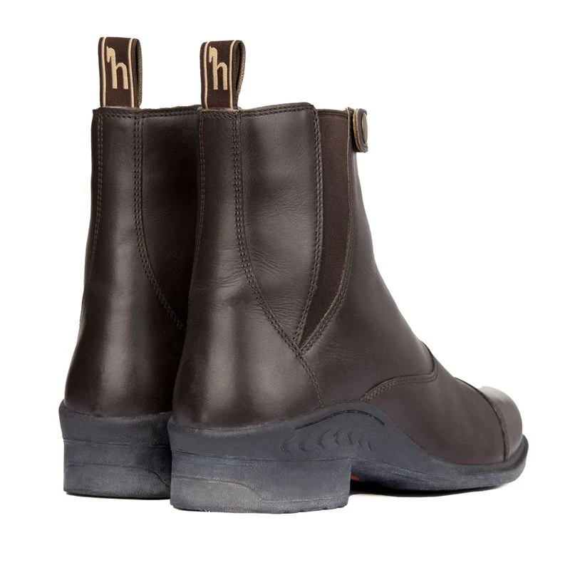 Horze Women's Rose Front Zip Paddock Boots - Dark Brown 3 Horze Women's Rose Front Zip Paddock Boots - Dark Brown - Image 3