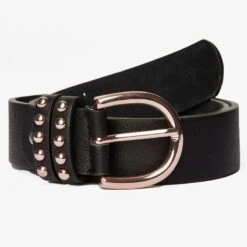 Horze Belt W/Rose Gold Buckles - Black