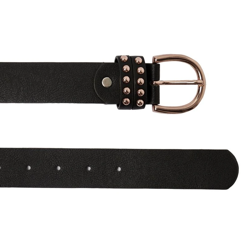 Horze Belt W/Rose Gold Buckles - Black 2 Horze Belt W/Rose Gold Buckles - Black - Image 2
