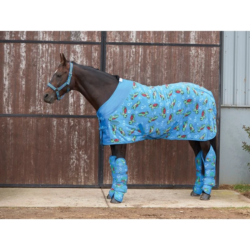 Weatherbeeta Fleece Cooler Standard Neck - Turtle Print 1 Weatherbeeta Fleece Cooler Standard Neck - Turtle Print