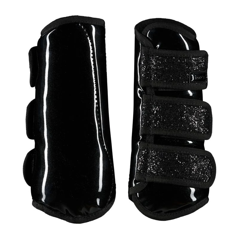 Horze Protection Boots W/Glitter - Black 1 Horze Protection Boots W/Glitter - Black