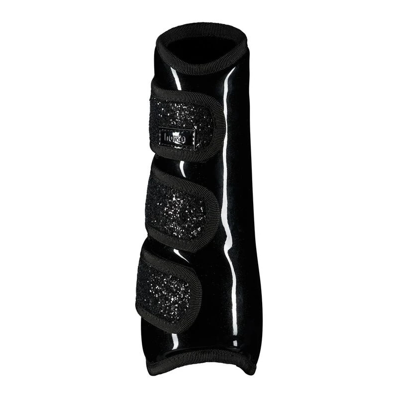 Horze Protection Boots W/Glitter - Black 3 Horze Protection Boots W/Glitter - Black - Image 3